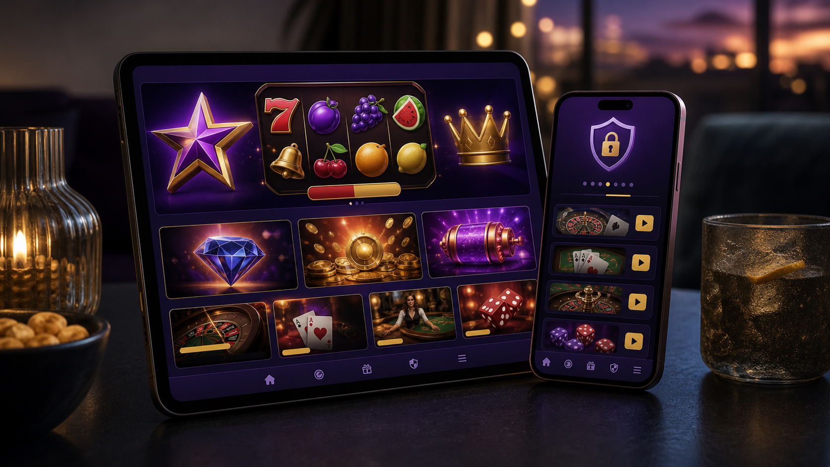 YesPlay casino slots and live game tiles